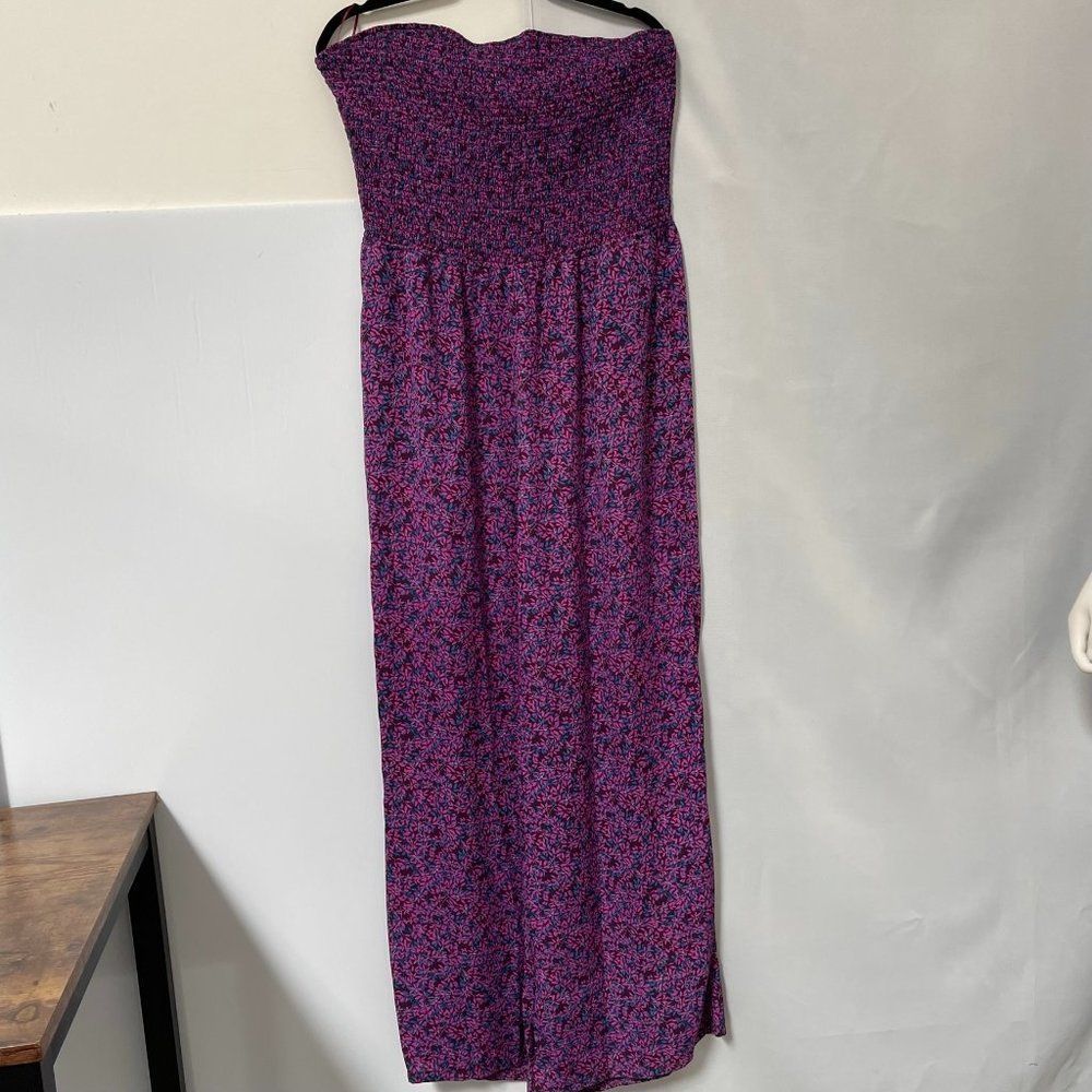 Vince Comuto Deep Bloom Strapless Dress